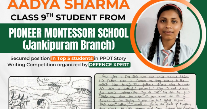 Aadya Sharma Top 5 PPDT Story Writing Competition | Defence Expert